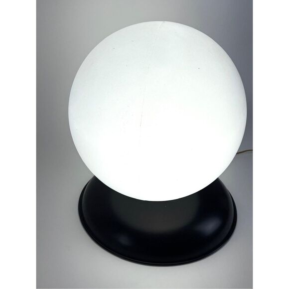 Vtg MCM Bakelite Style Globe Orb Table Accent Lamp Light w/ Aluminum Base Large - Picture 2 of 14